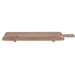 Maxi planche apéritive bois acacia FSC 75 x 19 5 cm - Pieds en bois