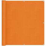 vidaXL Écran de balcon 110 x 500 cm Tissu Oxford Rectangulaire Orange
