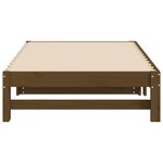vidaXL Lit coulissant sans matelas marron miel 2x(90x190) cm