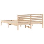 vidaXL Cadre de lit Marron 160 x 210 cm Bois massif en pin