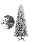 vidaXL Sapin de Noël artificiel avec neige floquée 240 cm PVC et PE