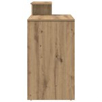 vidaXL Bureau avec rangement Chêne artisanal 120 5 x 44 x 88 5 cm Bois d'ingénierie