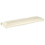 vidaXL Set de coussins de palette 2 Pièces Crème 150 x 40 x 8 cm