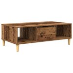 vidaXL Table basse Bois ancien 102 x 55 x 35 cm Bois d'ingénierie