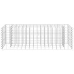 vidaXL Lit surélevé à gabion Acier galvanisé 90x30x30 cm