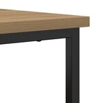 Buffet vidaXL Artisan Chêne 69x35x80 cm Bois d'ingénierie et Acier