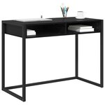 vidaXL Bureau Chêne noir 100 x 50 x 75 cm Bois d'ingénierie