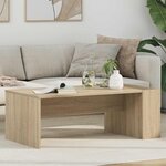 vidaXL Table basse Chêne Sonoma 95 x 50 x 34 cm Bois d'ingénierie
