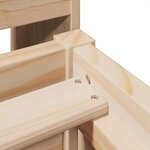 vidaXL Cadre de lit sans matelas 75x190 cm bois de pin massif