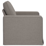 vidaXL Canapé Taupe 103 x 80 x 82 cm tissu