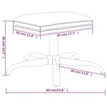 Vidaxl repose-pied gris foncé 60x60x36 cm velours