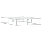 vidaXL Cadre de lit sans matelas blanc 140x200 cm métal