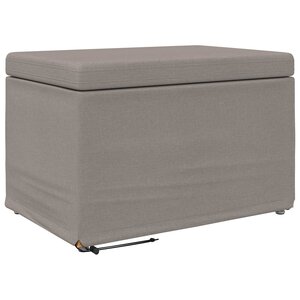 vidaXL Tabouret Taupe 61 x 41 x 40 cm Tissu et bois stratifié