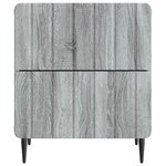 vidaXL Cabinet de chevet 2 Pièces Sonoma gris 43 x 34 5 x 49 5 cm