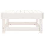 vidaXL Repose-pied de jardin blanc bois de pin massif