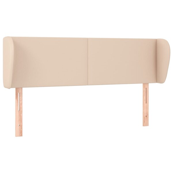 vidaXL Tête de lit avec oreilles Cappuccino 147x23x78/88 cm Similicuir
