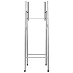 vidaXL Pieds de table de bar pliables Argenté 45x53x108 cm