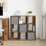 vidaXL Buffet avec tiroir Bois ancien 88 5 x 29 x 84 5 cm