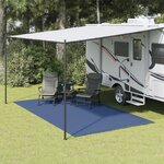 vidaXL Tapis de sol de camping bleu 4 5x2 5 m