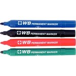 Marqueur permanent pointe ogive WB bleu