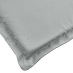 vidaXL Coussin de chaise longue gris clair mélangé 200x60x4 cm tissu