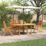 vidaXL Ensemble de salle à manger pour jardin 5 Pièces Marron