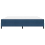 vidaXL Lit à ressorts Autre Bleu 200 x 200 cm tissu