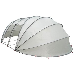 vidaXL Dôme de tente de piscine Gris 538 x 440 x 204 cm