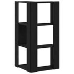 Bibliothèque d'angle vidaXL 3 niveaux Chêne noir 50x50x102 cm Bois reconstitué