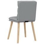 vidaXL Chaises à manger lot de 4 gris clair tissu