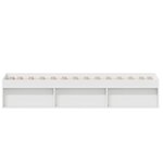 vidaXL Cadre de lit sans matelas blanc 75x190 cm