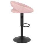 vidaXL Tabourets de bar lot de 2 rose velours