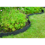 Nature Bordure de jardin décorative 0 13x12 m 3 mm noir