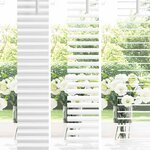 vidaXL Store de Fenêtre avec des rideaux Autre Blanc 60 x 130 cm Aluminium