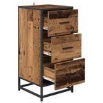 vidaXL Buffet Bois ancien 35.5 x 35 x 76 cm Bois d'ingénierie