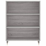 vidaXL Buffet haut Sonoma gris 69 5x34x180 cm Bois d'ingénierie