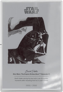 Monnaie DARTH VADER Star Wars Sketch Feuille Argent 1$ Niue 2026