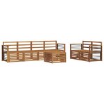 vidaXL Ensemble de canapés d'extérieur 7 pc Naturel
