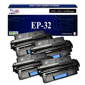 T3AZUR -4x Toners compatibles avec Canon EP32 (1561A003) pour Canon LBP1000 LBP1310 LBP32X LBP470 LBP-1000 LBP-1310 LBP-32X LBP-470