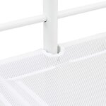 vidaXL Lit mezzanine pour enfants Blanc 107 x 200 cm Acier