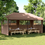 vidaXL Tente de fête Marron 292 x 580 x 315 cm Tissu Oxford
