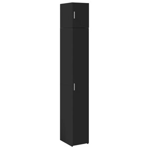 vidaXL Armoire de rangement mince noir 30x42 5x225cm bois d'ingénierie