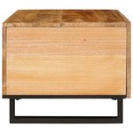 vidaXL Table basse Naturel 80 x 50 x 40 cm Bois de mangue massif