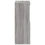 vidaXL Buffet avec lumières LED sonoma gris 41x37x100 cm