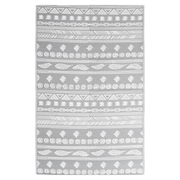 vidaXL Tapis d'extérieur Gris 140x200 cm PP