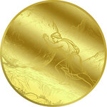 Pièce de monnaie en Or 12 Dollars g 0.031 (1/1000 oz) Millésime 2026 MYTH OF SISYPHUS 1/1000 (PRÉCOMMANDE)