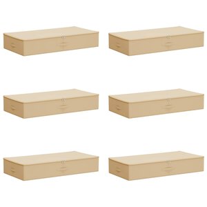 vidaXL Boîte de rangement 6 pc Tissu intissé 90 x 48 x 15 cm 64 8 L