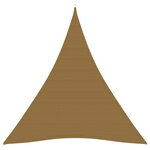 vidaXL Voile d'ombrage 160 g/m² Taupe 5x7x7 m PEHD