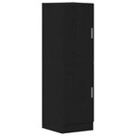 vidaXL Ensemble d'armoires de cuisine 2 Pièces noir bois d'ingénierie