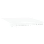 vidaXL Auvent Rétractable Blanc 250x200 cm tissu